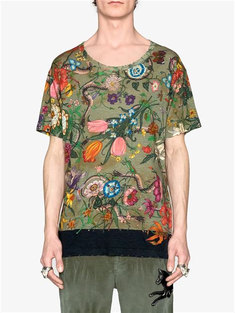 floral snake gucci shirt|Gucci Flora Snake.